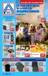 Gazetka promocyjna Aldi - Artykuły przemysłowe i tekstylia - Gazetka - ważna od 07.06 do 07.06.2025 - strona 1 - produkty: Bermudy, Sandał, Kosz, Koszula, Deska do krojenia, Moda, Lampa, Lanki, Fa
