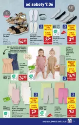 Gazetka promocyjna Aldi - Artykuły przemysłowe i tekstylia - Gazetka - ważna od 07.06 do 07.06.2025 - strona 11 - produkty: Top, Gin, Body, Sandał, Wełna, Barefoot, Legginsy, Dzieci, Sukienka, Wkładki, Fa