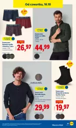 Gazetka promocyjna Lidl - GAZETKA - Gazetka - ważna od 19.10 do 19.10.2025 - strona 35 - produkty: Sweter, Ser, Karp, Kosz, Skarpetki, Koszulka, Bokserki