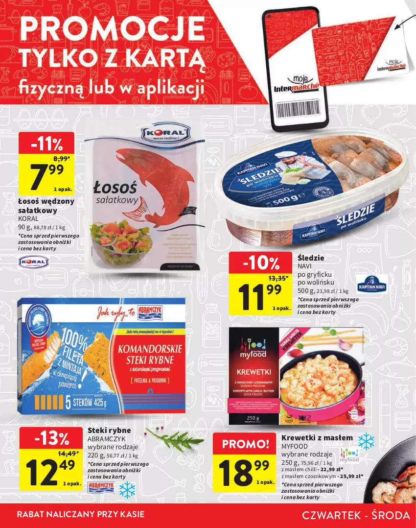 Gazetka promocyjna Intermarche - Gazetka Intermarche - ważna 18.01 do 31.01.2024 - strona 4 - produkty: Gry, Krewetki, Sałat, Stek