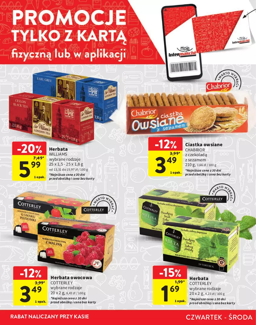 Gazetka promocyjna Intermarche - Gazetka Intermarche - ważna 18.01 do 31.01.2024 - strona 8 - produkty: Chabrior, Ciastka, Ciastka owsiane, Herbata, Herbata owocowa, Iams, Sezam