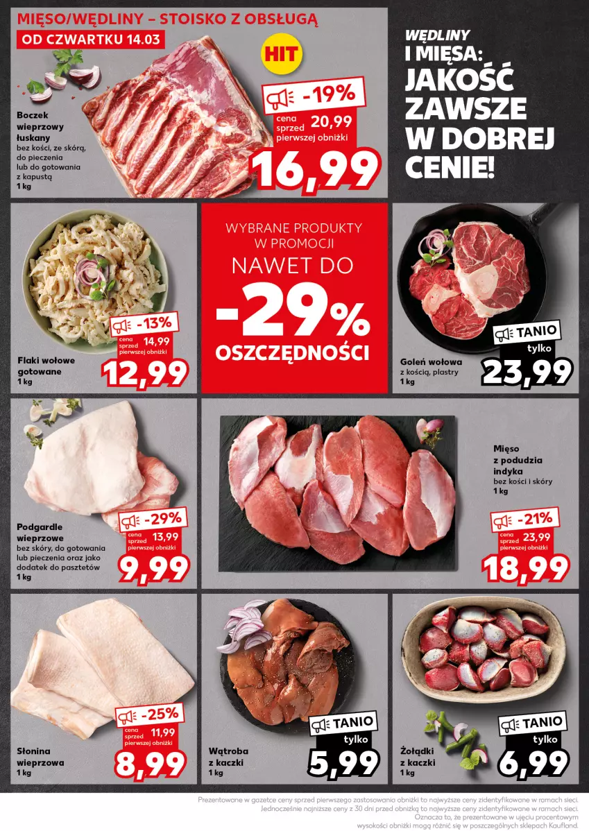 Gazetka promocyjna Kaufland - Kaufland - ważna 18.03 do 20.03.2024 - strona 18 - produkty: Boczek, Boczek wieprzowy, Flaki, Flaki wołowe, Kapustą, Mięso, Pasztet, Piec