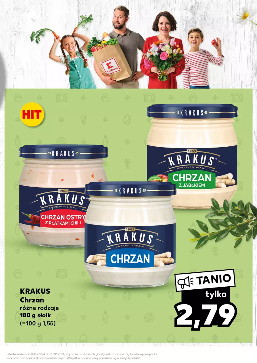 Gazetka promocyjna Kaufland - Kaufland - ważna 18.03 do 20.03.2024 - strona 7 - produkty: Chrzan, Krakus