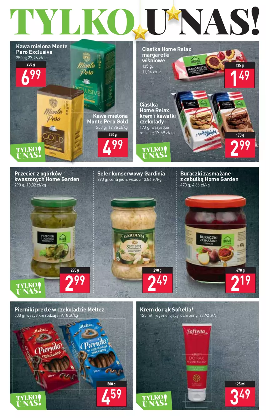 Gazetka promocyjna Stokrotka - Market - ważna 25.11 do 01.12.2021 - strona 9 - produkty: Buraczki, Ciastka, Kawa, Kawa mielona, Krem do rąk, Monte, Piernik, Precle, Ser