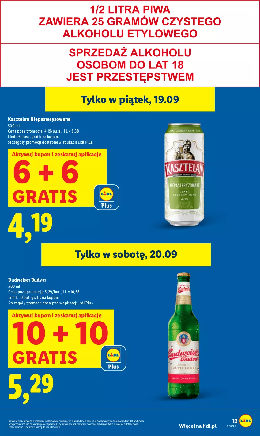 Gazetka promocyjna Lidl - GAZETKA - ważna 18.09 do 20.09.2025 - strona 13 - produkty: Gra, Kasztelan, Ser