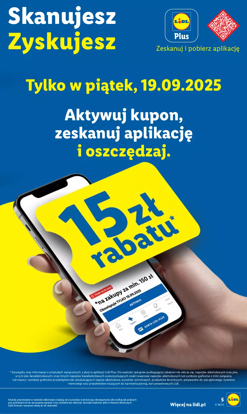 Gazetka promocyjna Lidl - GAZETKA - ważna 18.09 do 20.09.2025 - strona 5 - produkty: Gra, Karmi, Napoje, Znicz