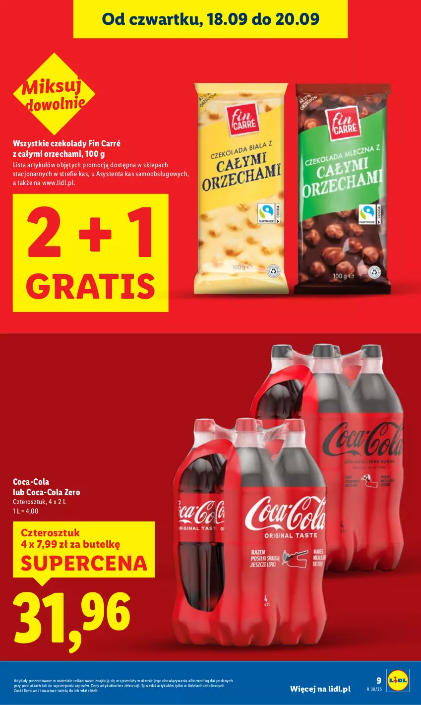Gazetka promocyjna Lidl - GAZETKA - ważna 18.09 do 20.09.2025 - strona 9 - produkty: Coca-Cola, Gra