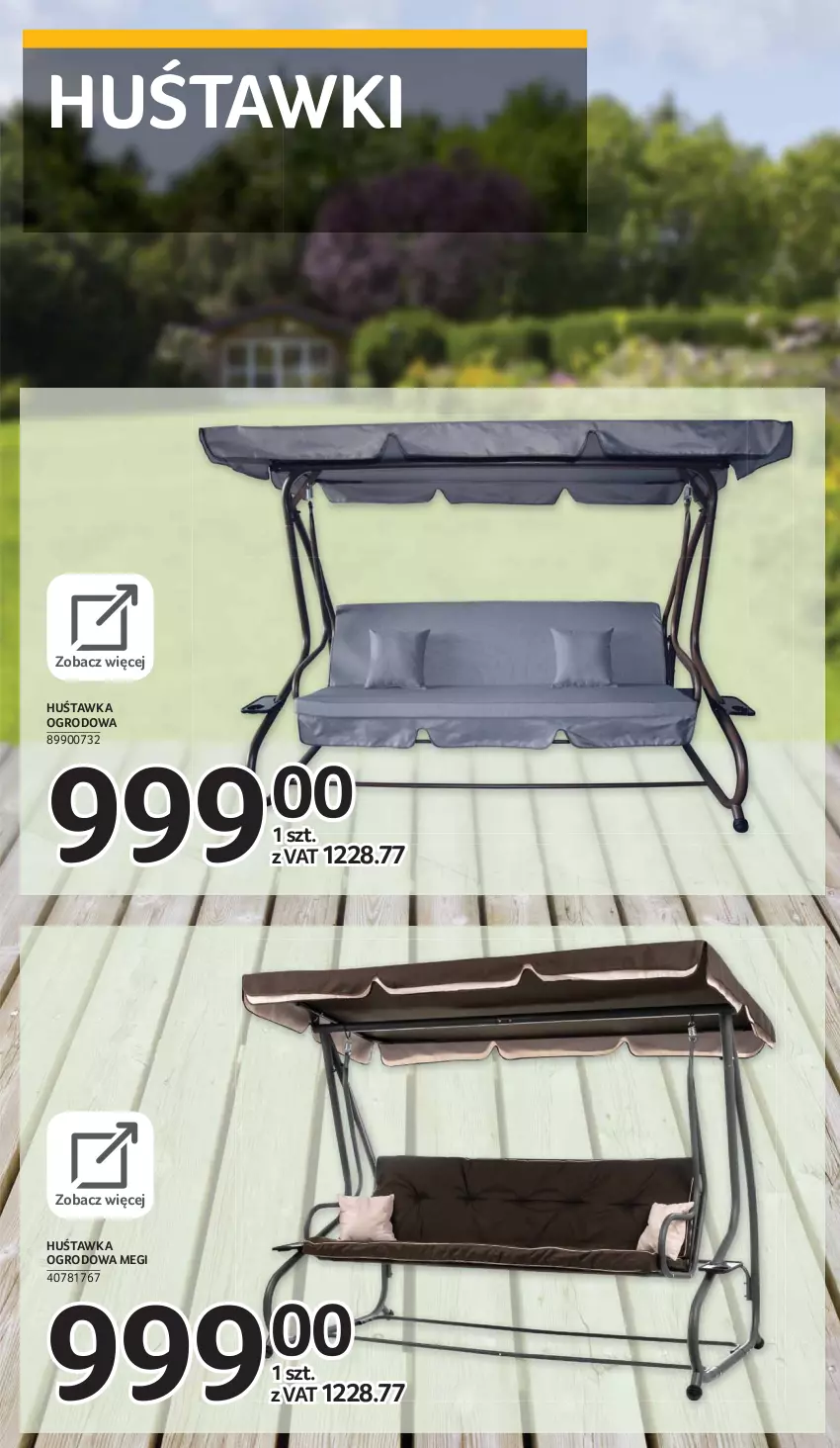 Gazetka promocyjna Selgros - E-katalog grill & wypoczynek - ważna 08.03 do 04.08.2021 - strona 22 - produkty: Huśtawka