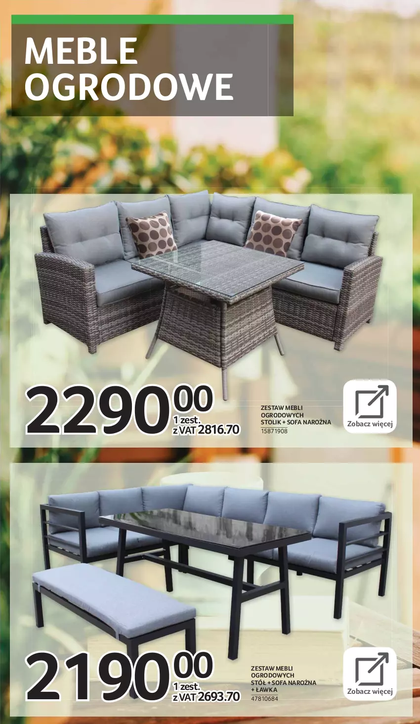 Gazetka promocyjna Selgros - E-katalog grill & wypoczynek - ważna 08.03 do 04.08.2021 - strona 5 - produkty: Fa, Meble, Sofa, Sofa narożna, Stół, Stolik