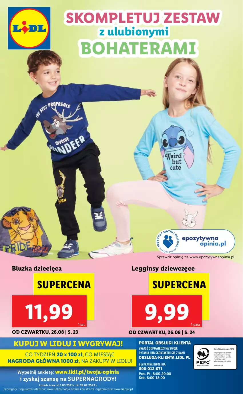 Gazetka promocyjna Lidl - GAZETKA - ważna 23.08 do 29.08.2021 - strona 50 - produkty: Dzieci, Gin, Gry, Legginsy, Mola, Tera