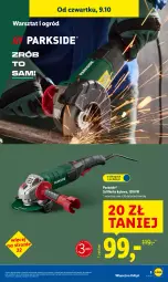Gazetka promocyjna Lidl - GAZETKA - Gazetka - ważna od 11.10 do 11.10.2025 - strona 3 - produkty: Parkside, Szlifierka kątowa, Szlifierka, Ogród