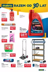 Gazetka promocyjna Makro - Oferta dla Twojego biznesu - Gazetka - ważna od 18.03 do 18.03.2024 - strona 19 - produkty: Piec, Stół warsztatowy, Por, Gaśnica, Worki na śmieci, Stół, Tran, Regał, Sport, Wózek, Foremki, Worki na śmiec, Wózek transportowy, Olej, Regał metalowy, Płyn do chłodnic, Folia aluminiowa