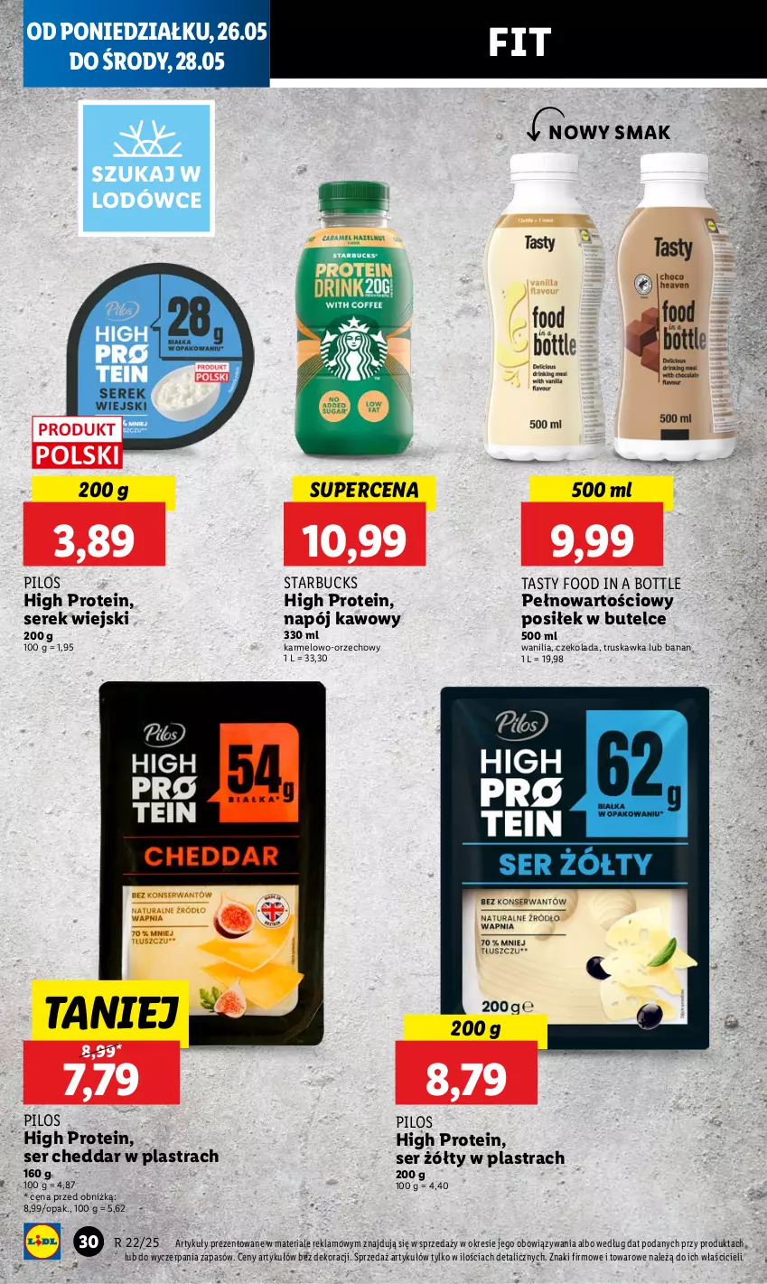 Gazetka promocyjna Lidl - GAZETKA - ważna 26.05 do 28.05.2025 - strona 34 - produkty: Cheddar, Czekolada, Napój, Pilos, Ser, Serek, Serek wiejski