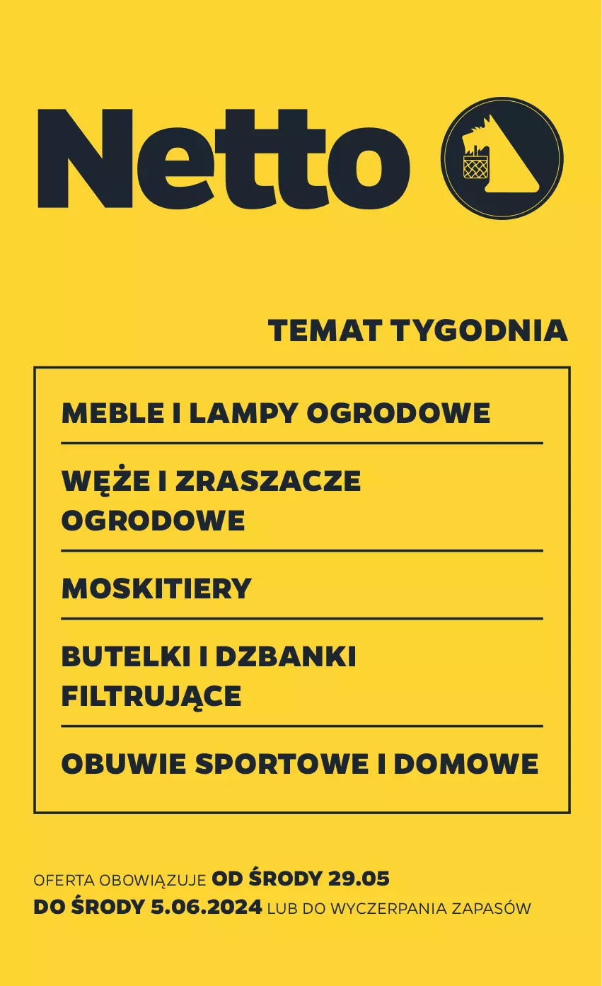 Gazetka promocyjna Netto - Akcesoria i dodatki - ważna 29.05 do 05.06.2024 - strona 1 - produkty: Meble, Obuwie, Por, Sport