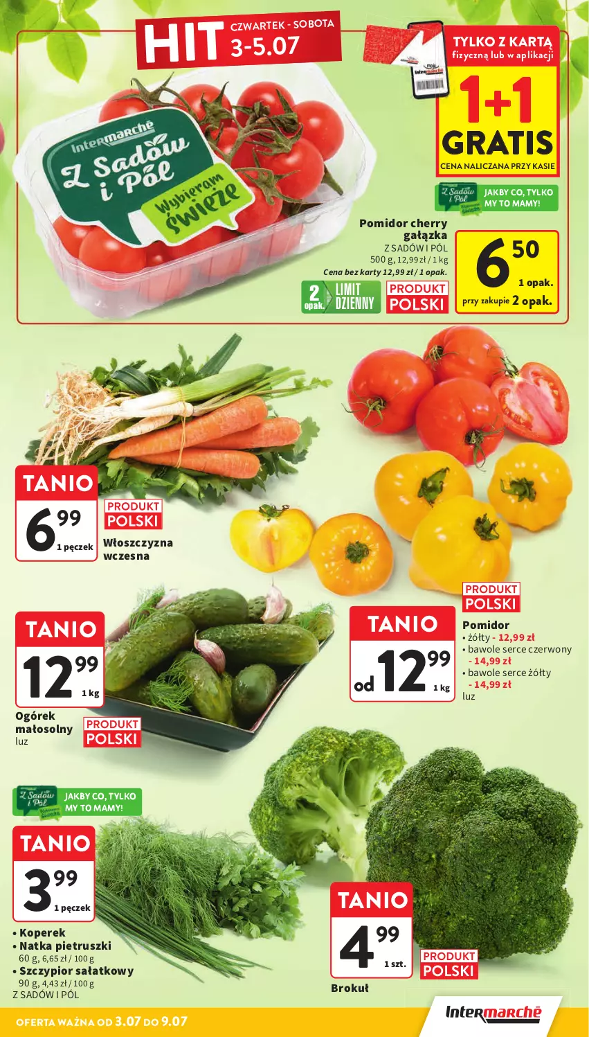 Gazetka promocyjna Intermarche - Gazetka Intermarche - ważna 03.07 do 09.07.2025 - strona 11 - produkty: Gra, Natka pietruszki, Ogórek, Sałat, Ser