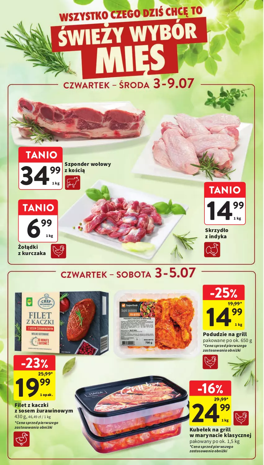 Gazetka promocyjna Intermarche - Gazetka Intermarche - ważna 03.07 do 09.07.2025 - strona 12 - produkty: Grill, Kurczak, Sos, Szponder wołowy, Wino
