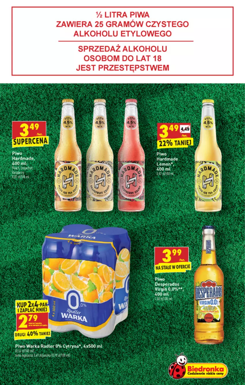 Gazetka promocyjna Biedronka - Oferta Strefy Kibica - ważna 07.06 do 12.06.2021 - strona 5 - produkty: Desperados, Gra, Piwa, Piwo, Radler, Warka