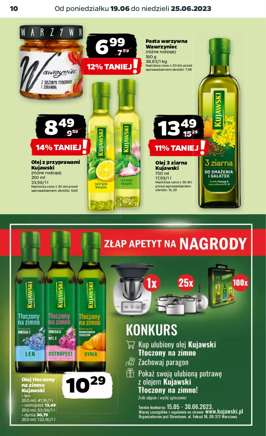 Gazetka promocyjna Netto - Artykuły spożywcze - ważna 19.06 do 25.06.2023 - strona 10 - produkty: Kujawski, Olej, Ostropes, Pasta warzywna