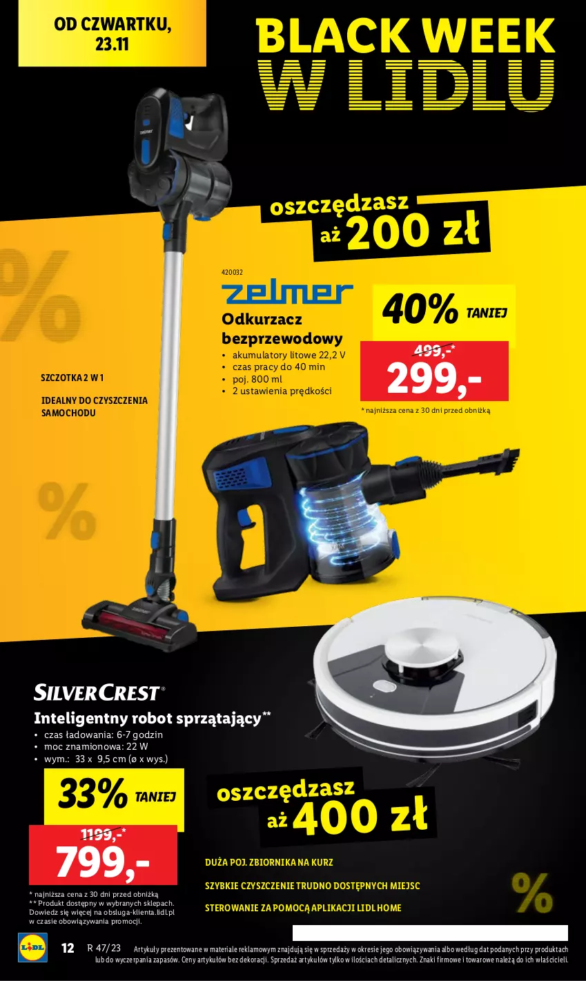 Gazetka promocyjna Lidl - GAZETKA - ważna 20.11 do 25.11.2023 - strona 14 - produkty: Akumulator, Intel, Lack, Odkurzacz, Odkurzacz bezprzewodowy, Robot, Robot sprzątający, Szczotka