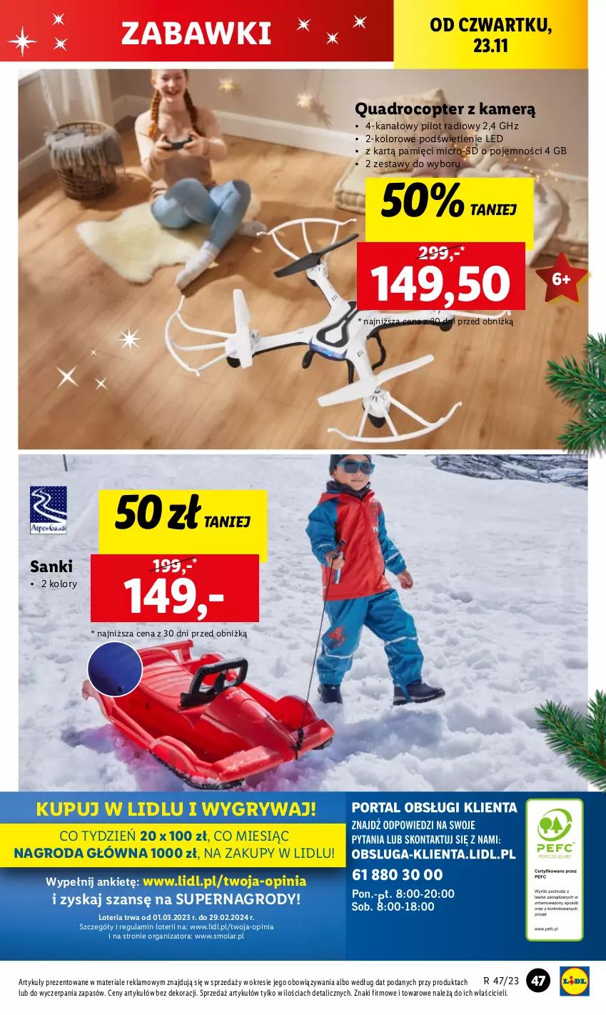 Gazetka promocyjna Lidl - GAZETKA - ważna 20.11 do 25.11.2023 - strona 51 - produkty: Gry, Mola, Sanki