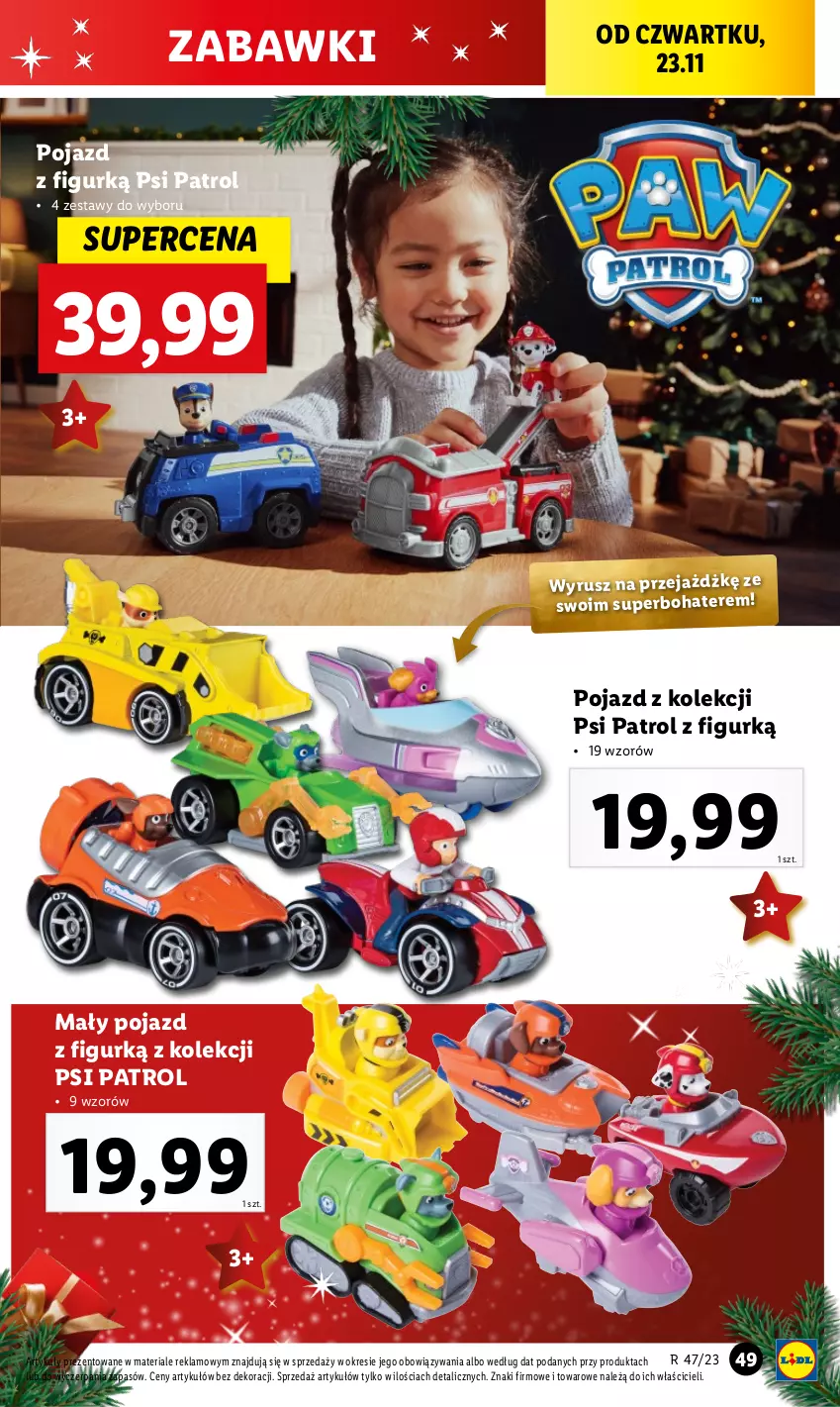 Gazetka promocyjna Lidl - GAZETKA - ważna 20.11 do 25.11.2023 - strona 53 - produkty: Pojazd, Psi Patrol