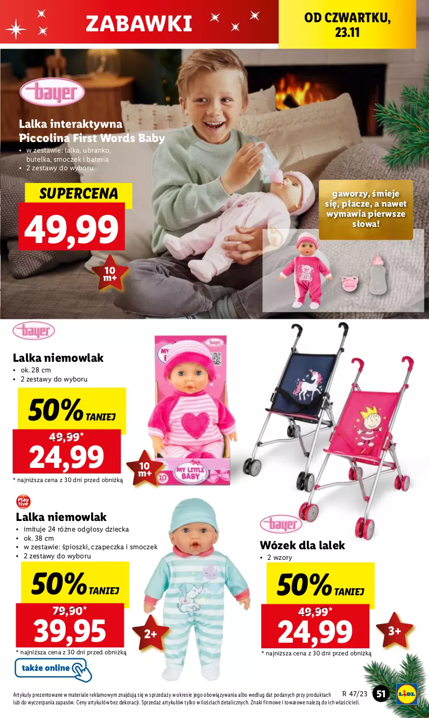 Gazetka promocyjna Lidl - GAZETKA - ważna 20.11 do 25.11.2023 - strona 55 - produkty: Bateria, Lalka, Lalka interaktywna, Tera, Wózek