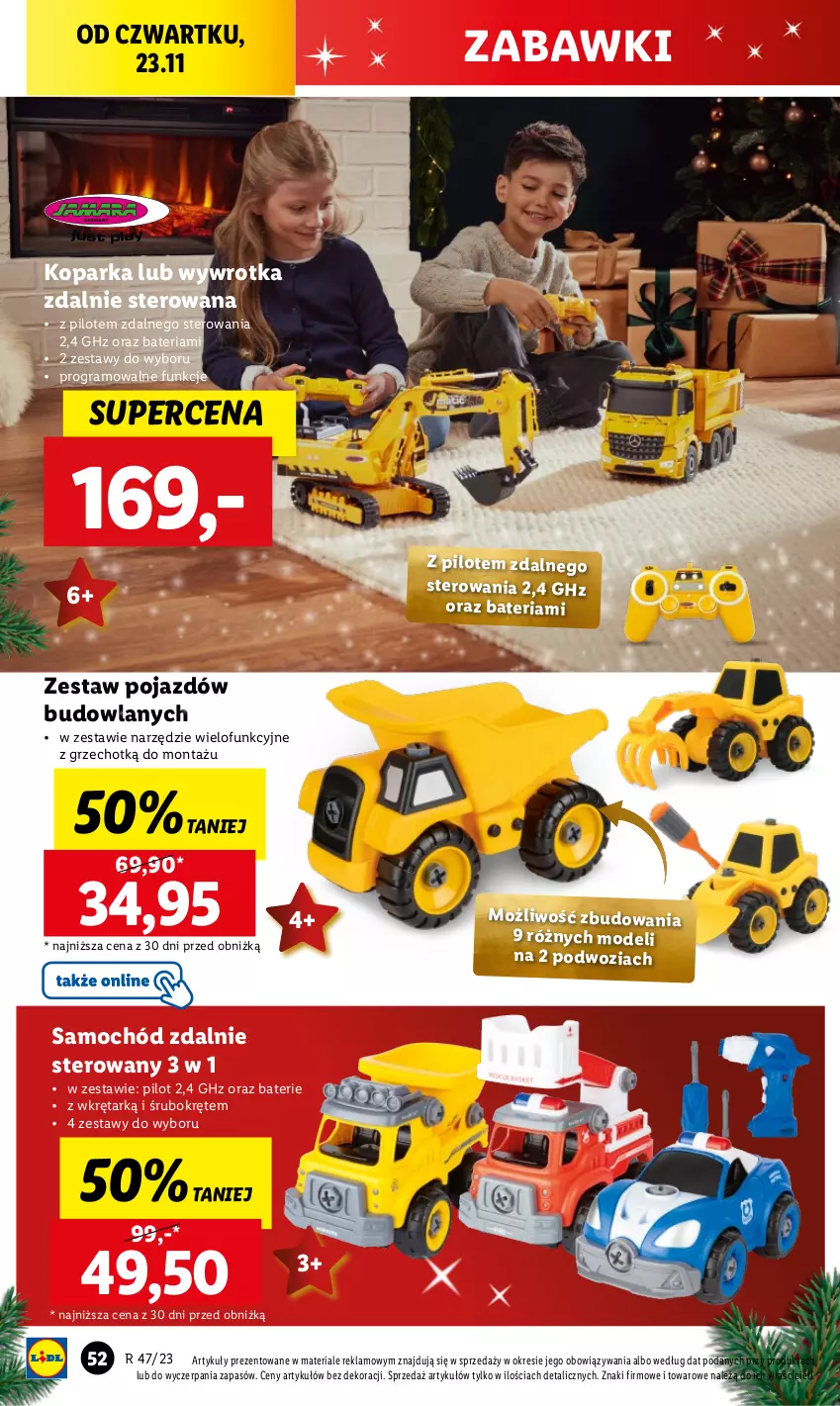 Gazetka promocyjna Lidl - GAZETKA - ważna 20.11 do 25.11.2023 - strona 56 - produkty: Bateria, Gra, Parka, Pojazd, Samochód, Wkręt, Wywrotka