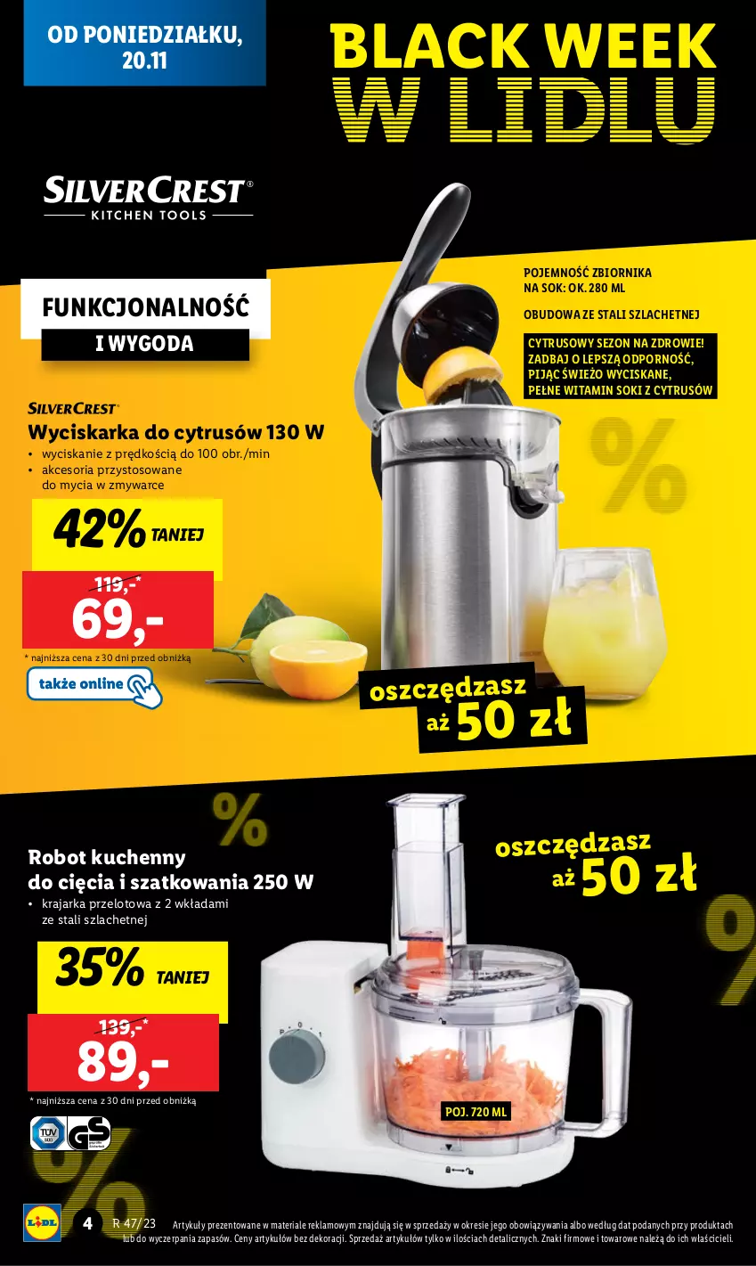 Gazetka promocyjna Lidl - GAZETKA - ważna 20.11 do 25.11.2023 - strona 6 - produkty: Lack, Por, Robot, Sok, Wyciskarka, Zdrowie