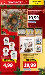 Gazetka promocyjna Lidl - GAZETKA - Gazetka - ważna od 25.11 do 25.11.2023 - strona 45 - produkty: Ozdoba, Girlanda, Kula śnieżna