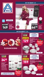 Gazetka promocyjna Aldi - Katalog Moda i Dom - Gazetka - ważna od 04.12 do 04.12.2021 - strona 1 - produkty: Serwis obiadowy, Sos, Ser, Por, Dzbanek, Cukier, Miseczka, Pościel, Poszewka, Talerzyk, Talerz, Filiżanka, Deser, Kieliszek, Talerz głęboki, Piżama