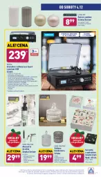 Gazetka promocyjna Aldi - Katalog Moda i Dom - Gazetka - ważna od 04.12 do 04.12.2021 - strona 12 - produkty: Ser, Por, Koc, Gra, Pendrive, Cukier, Głośnik, Serwetki, LANA, Korkociąg, Bomboniera