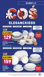 Gazetka promocyjna Aldi - Katalog Moda i Dom - Gazetka - ważna od 04.12 do 04.12.2021 - strona 14 - produkty: Serwis obiadowy, Sos, Ser, Por, Dzbanek, Cukier, Miseczka, Talerzyk, Talerz, Filiżanka, Deser, Talerz głęboki