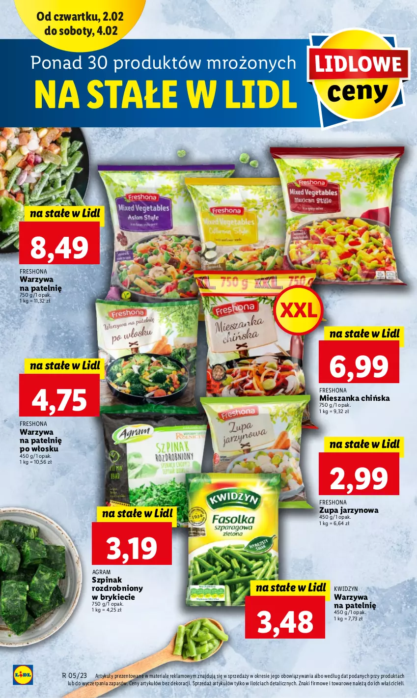 Gazetka promocyjna Lidl - GAZETKA - ważna 02.02 do 04.02.2023 - strona 40 - produkty: Gra, Szpinak, Warzywa, Zupa