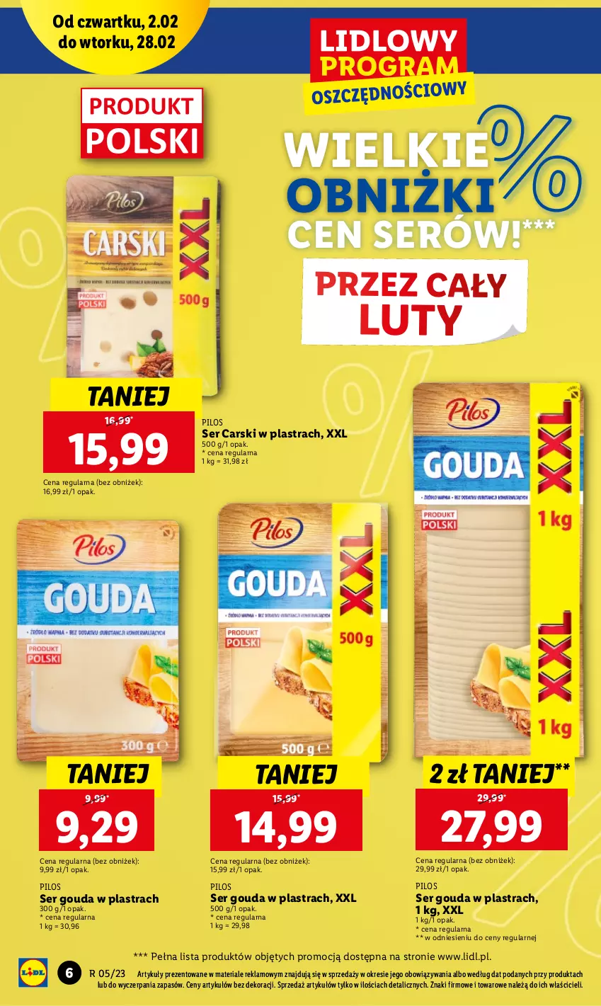 Gazetka promocyjna Lidl - GAZETKA - ważna 02.02 do 04.02.2023 - strona 6 - produkty: Cars, Gouda, Pilos, Ser