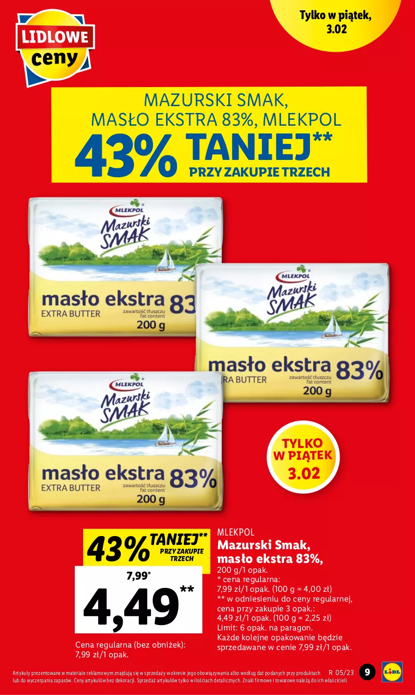 Gazetka promocyjna Lidl - GAZETKA - ważna 02.02 do 04.02.2023 - strona 9 - produkty: Masło, Olej