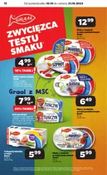 Gazetka promocyjna Netto - Artykuły spożywcze - Gazetka - ważna od 21.10 do 21.10.2023 - strona 12 - produkty: Sos, Ser, Gra, Kawa, Pieprz, Szprot, Szprot w sosie, Tuńczyk, Graal, Olej