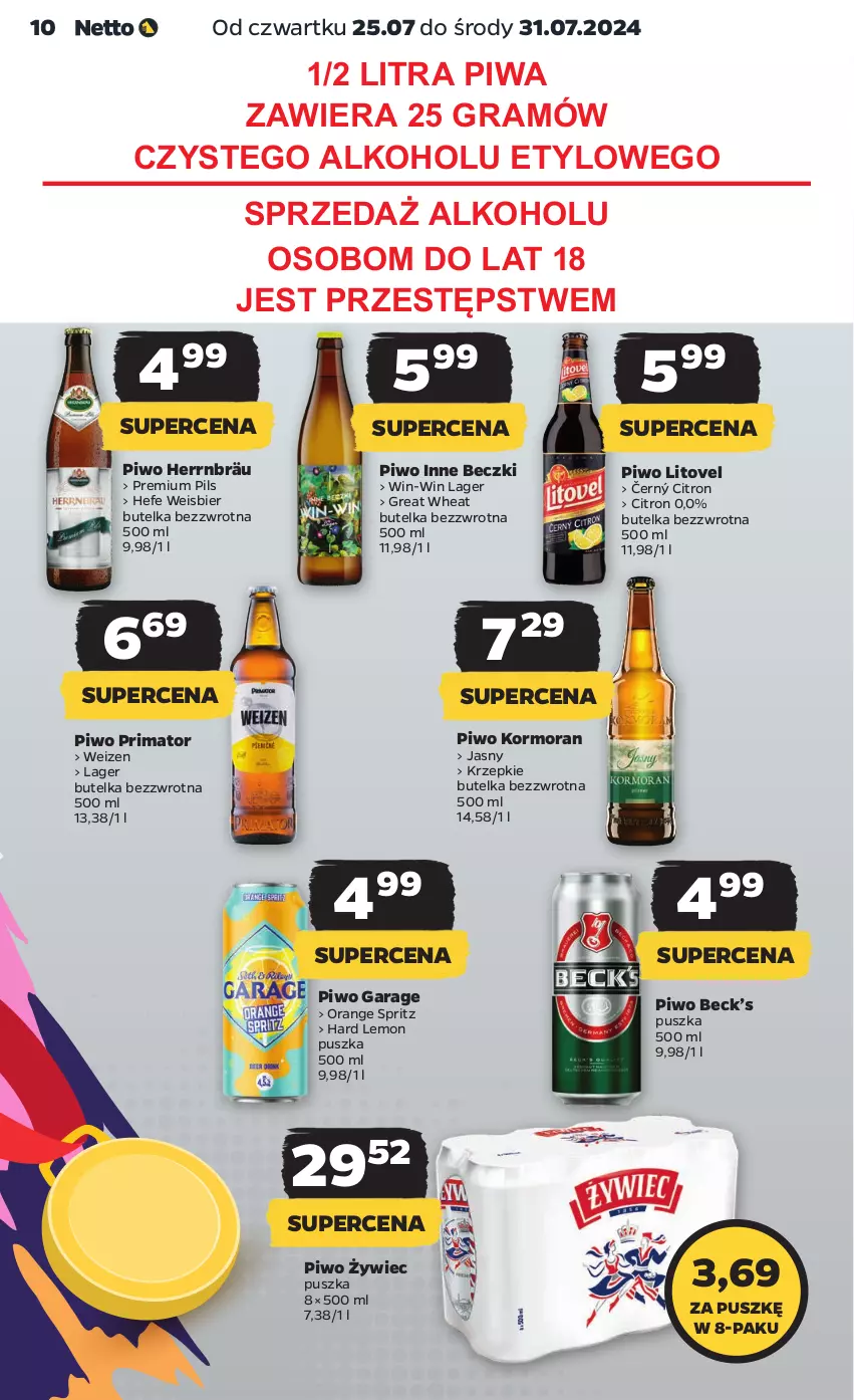 Gazetka promocyjna Netto - Artykuły spożywcze - ważna 25.07 do 31.07.2024 - strona 10 - produkty: Gra, Piwa, Piwo, Prima