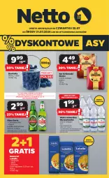 Gazetka promocyjna Netto - Artykuły spożywcze - Gazetka - ważna od 31.07 do 31.07.2024 - strona 1 - produkty: Piwa, Piwo, Lubella, Makaron, Ser, Por, Mus, Gra, Borówka, Królewski, Bell, Perła, Spaghetti, Muszynianka, Woda mineralna, Bella, Woda