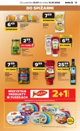 Gazetka promocyjna Netto - Artykuły spożywcze - Gazetka - ważna od 31.07 do 31.07.2024 - strona 13 - produkty: Ketchup, Krakus, Sos, Mus, Gin, Gra, Korniszony, Bułeczki, Salsa, Burger, Oliwa z oliwek, Pudliszki, Kamis, Heinz, Musztarda