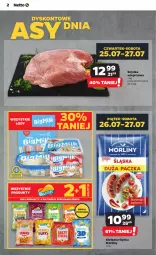 Gazetka promocyjna Netto - Artykuły spożywcze - Gazetka - ważna od 31.07 do 31.07.2024 - strona 2 - produkty: Gra, Szynka wieprzowa, Produkty mrożone, Lody, Szynka, Morliny, Kiełbasa, Kiełbasa śląska