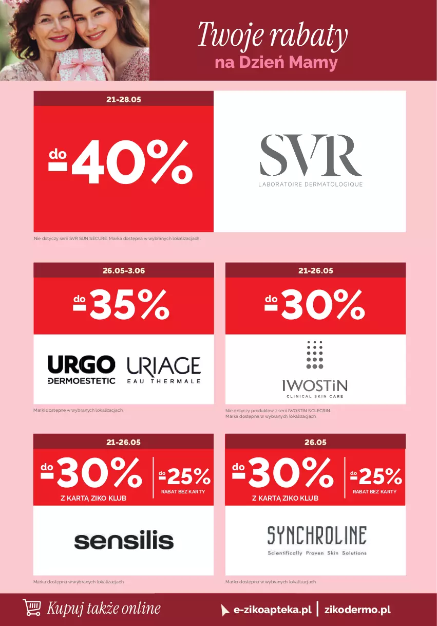 Gazetka promocyjna Ziko - Gazetka Ziko Dermo - ważna 21.05 do 30.06.2026 - strona 14 - produkty: Apteka, Iwostin, Ser, SVR