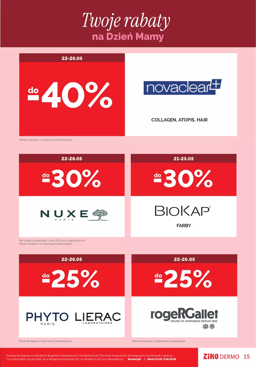 Gazetka promocyjna Ziko - Gazetka Ziko Dermo - ważna 21.05 do 30.06.2026 - strona 15 - produkty: Apteka, Fa, Olej, Ser, SVR, Top