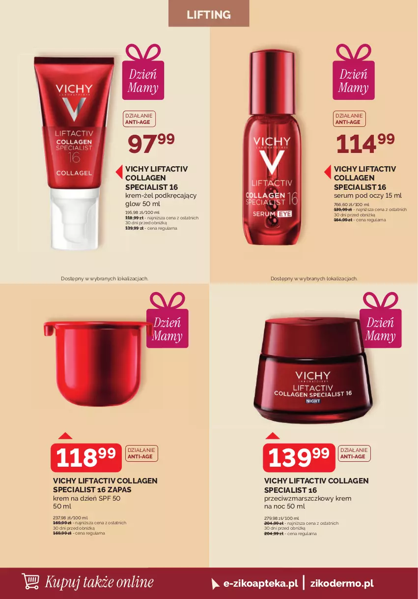 Gazetka promocyjna Ziko - Gazetka Ziko Dermo - ważna 21.05 do 30.06.2026 - strona 2 - produkty: Apteka, Krem na dzień, Krem na noc, Mars, Rum, Ser, Serum, Serum pod oczy, Vichy