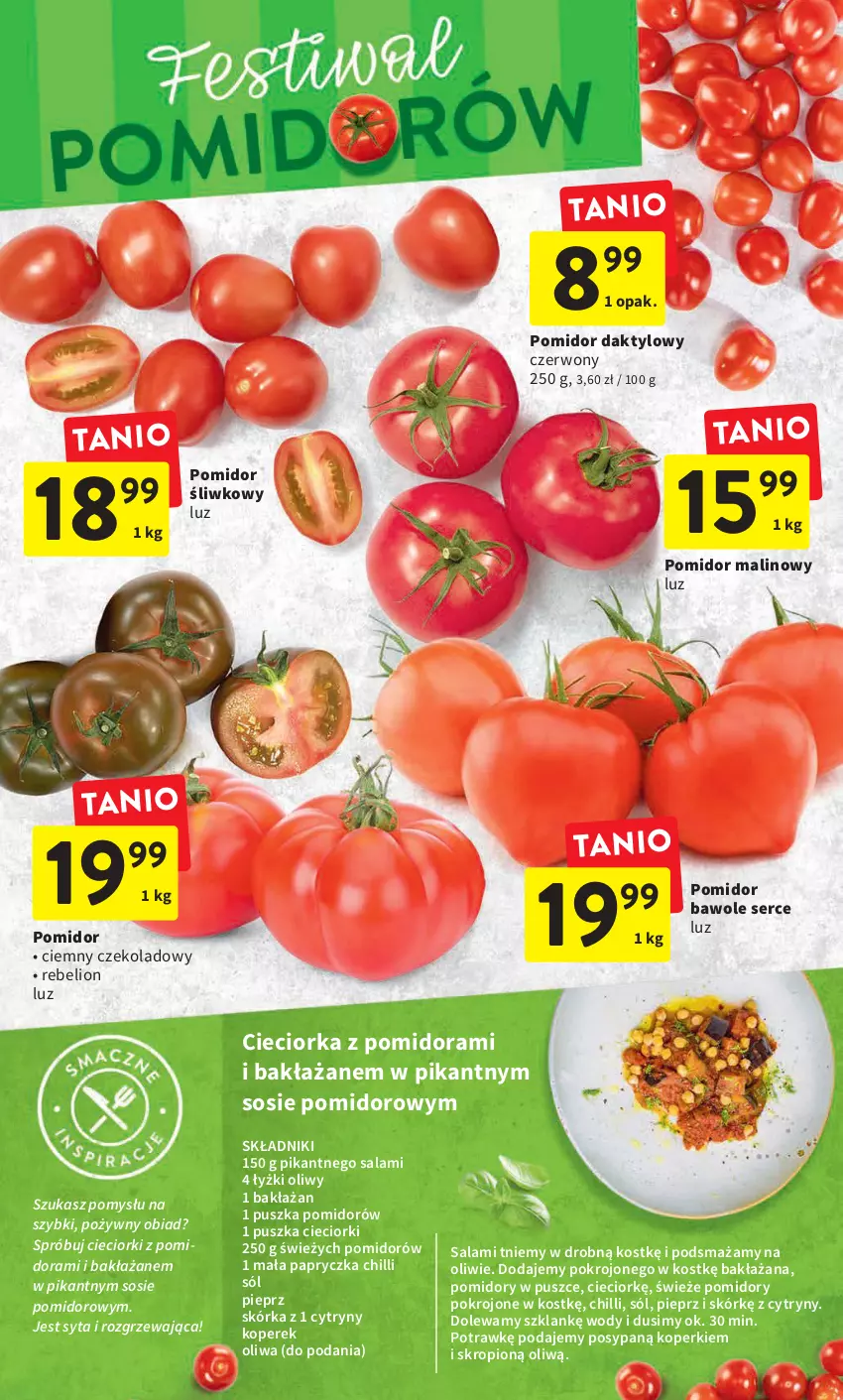 Gazetka promocyjna Intermarche - Gazetka Intermarche - ważna 09.03 do 15.03.2023 - strona 16 - produkty: Cieciorka, Cytryny, Lion, Orka, Pieprz, Pomidor malinowy, Pomidory, Salami, Ser, Sól, Sos