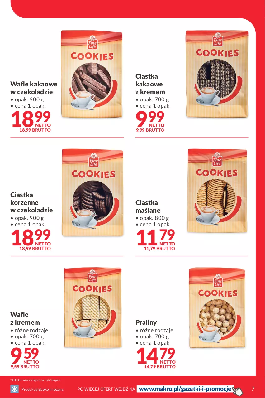 Gazetka promocyjna Makro - [Oferta specjalna] FINE LIFE - zysk dla Twojego biznesu - ważna 08.03 do 21.03.2022 - strona 7 - produkty: Ciastka, Kakao, Praliny, Wafle