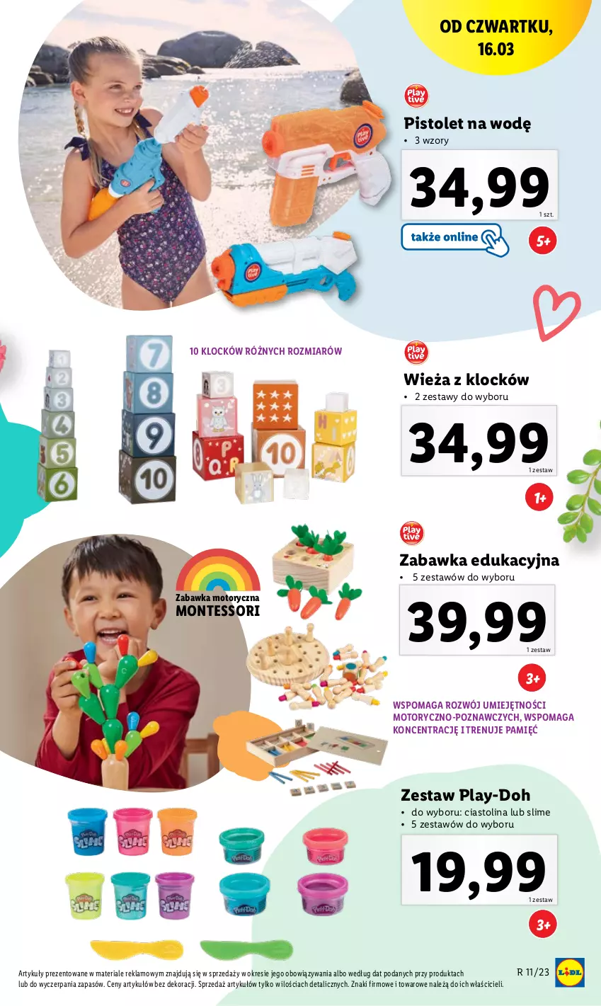 Gazetka promocyjna Lidl - GAZETKA - ważna 13.03 do 18.03.2023 - strona 37 - produkty: Monte, Pistolet, Play-Doh, Zabawka