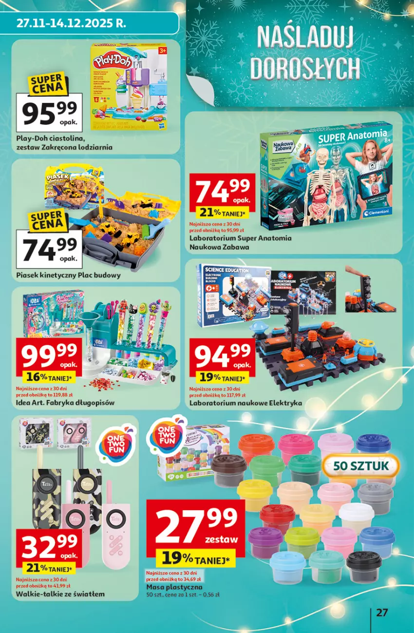 Gazetka promocyjna Auchan - Gazetka katalog prezenty Świera jak babcię kocham Hipermarket Auchan - ważna 27.11 do 03.12.2025 - strona 27 - produkty: Długopis, Fa, Play-Doh