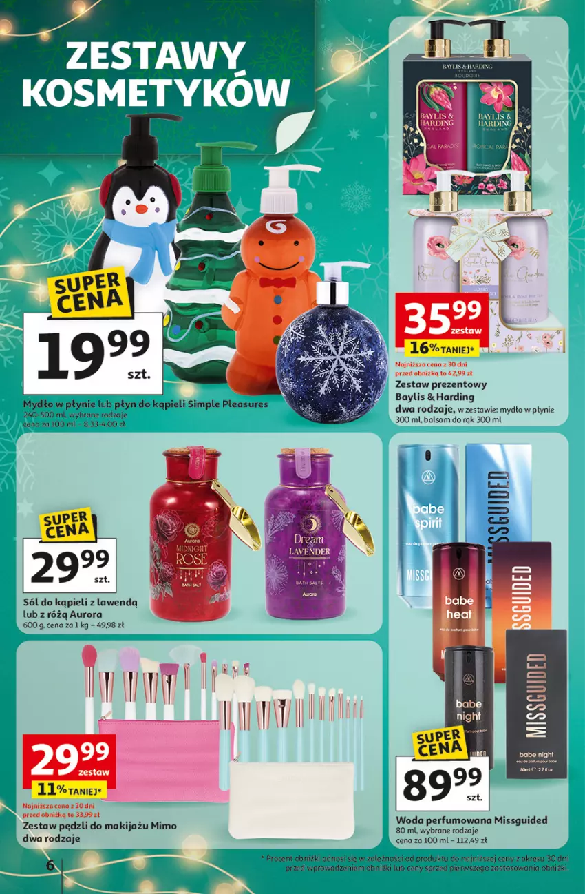 Gazetka promocyjna Auchan - Gazetka katalog prezenty Świera jak babcię kocham Hipermarket Auchan - ważna 27.11 do 03.12.2025 - strona 6 - produkty: LG, Makijaż, Mydło, Mydło w płynie, Sól, Sól do kąpieli, Zestaw pędzli, Zestaw prezentowy