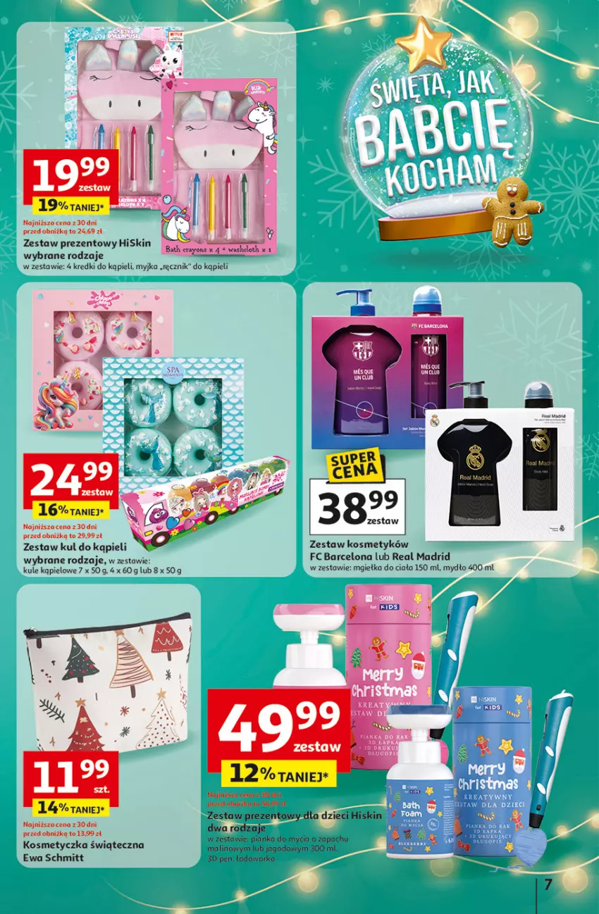 Gazetka promocyjna Auchan - Gazetka katalog prezenty Świera jak babcię kocham Hipermarket Auchan - ważna 27.11 do 03.12.2025 - strona 7 - produkty: Dzieci, Ewa Schmitt, Kosmetyczka, Mydło, Warka, Zestaw prezentowy