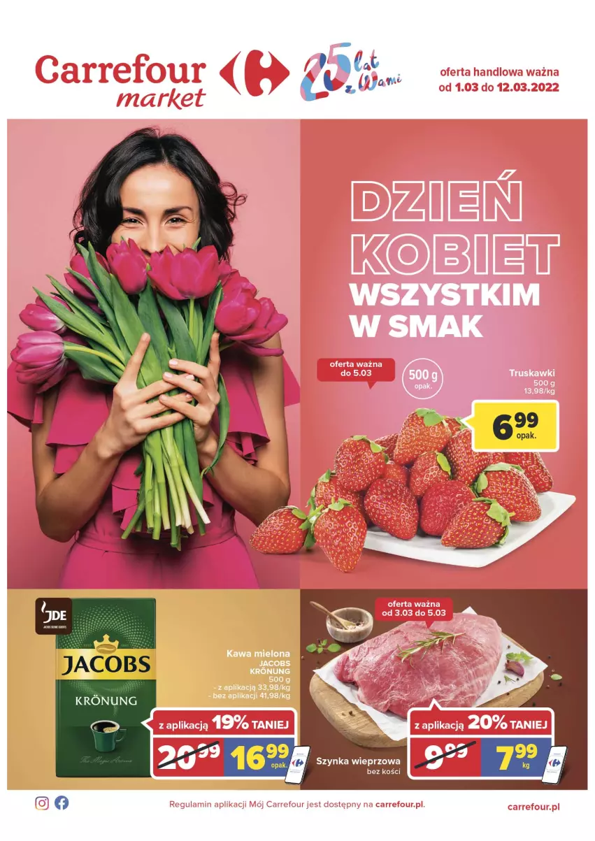 Gazetka promocyjna Carrefour - Gazetka Market - ważna 01.03 do 12.03.2022 - strona 1 - produkty: Jacobs